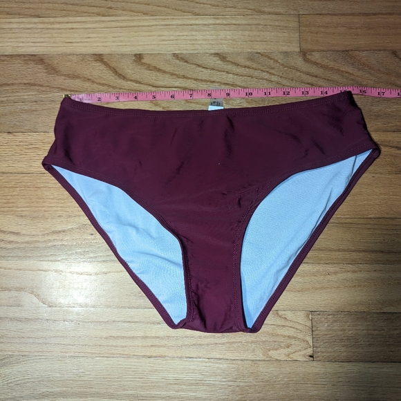 Wine Berry Bikini Swim Bottom Medium Coverage - Picture 2 of 12